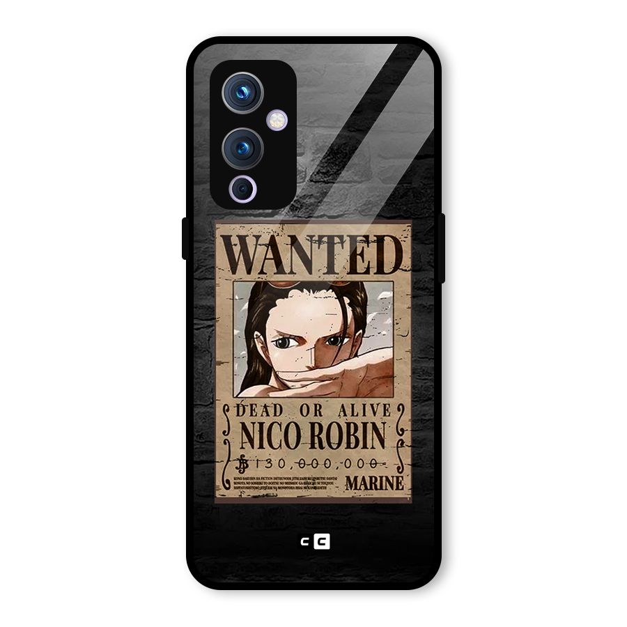 Nico Robin Wanted Glass Back Case for OnePlus 9