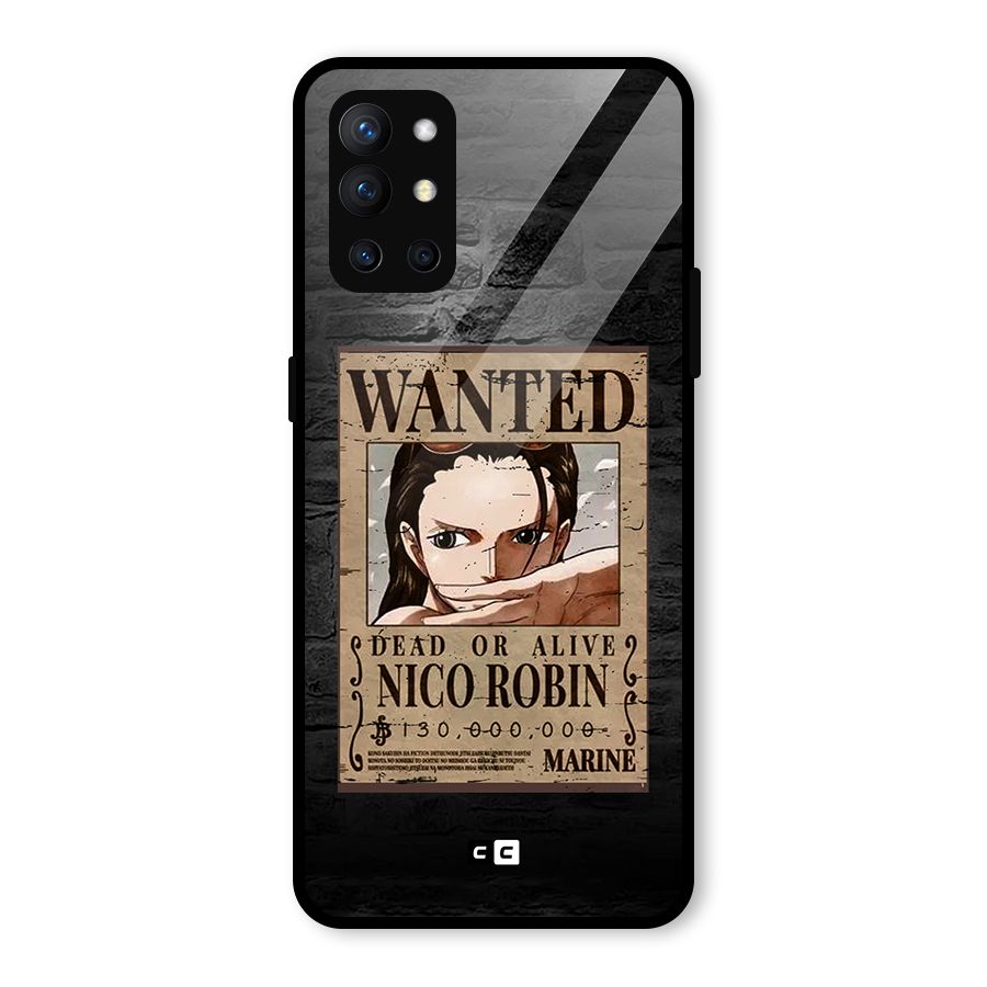 Nico Robin Wanted Glass Back Case for OnePlus 9R