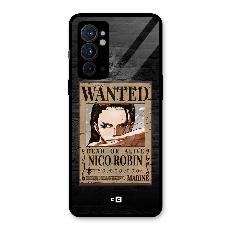 Nico Robin Wanted Glass Back Case for OnePlus 9RT 5G