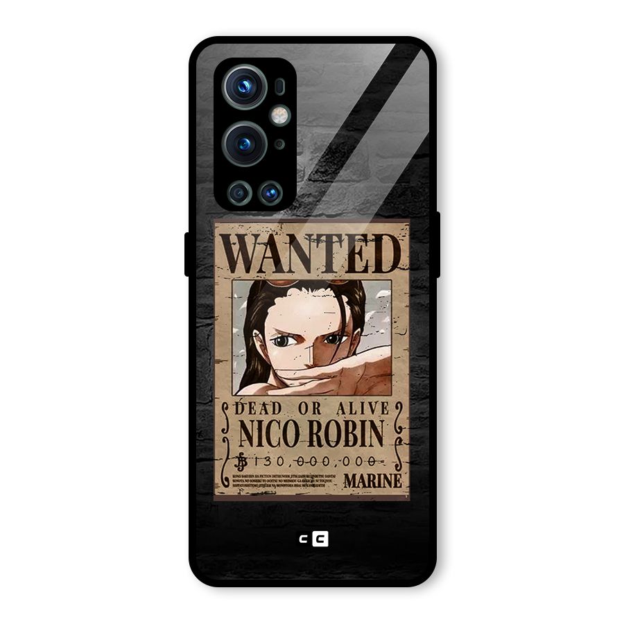 Nico Robin Wanted Glass Back Case for OnePlus 9 Pro