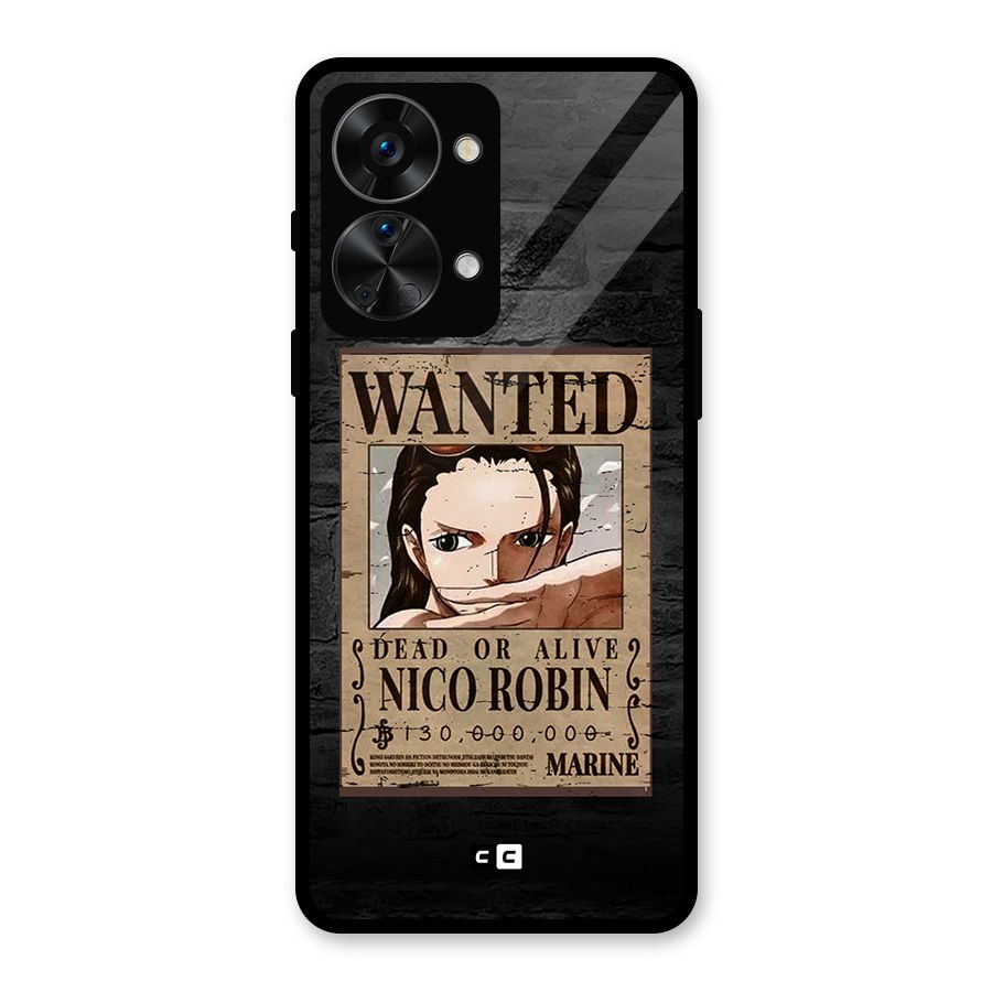 Nico Robin Wanted Glass Back Case for OnePlus Nord 2T