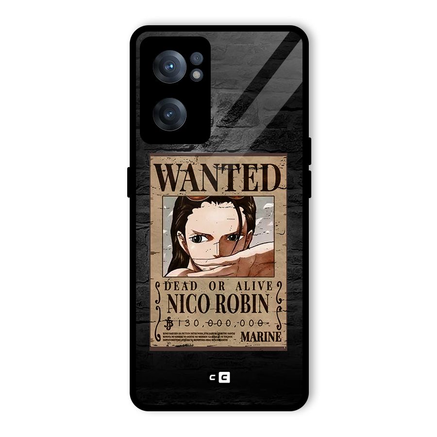 Nico Robin Wanted Glass Back Case for OnePlus Nord CE 2 5G