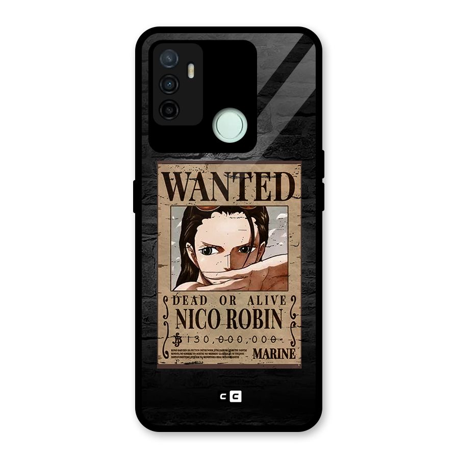 Nico Robin Wanted Glass Back Case for Oppo A53