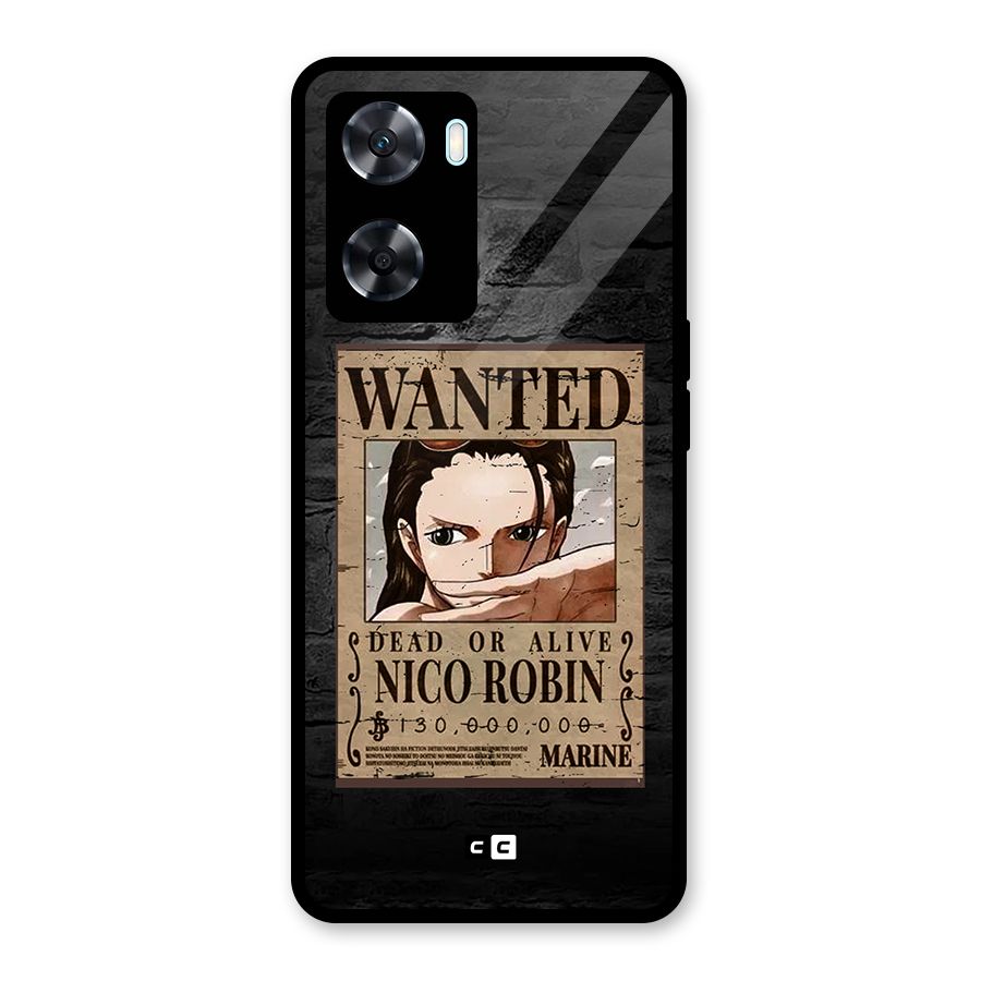Nico Robin Wanted Glass Back Case for Oppo A77