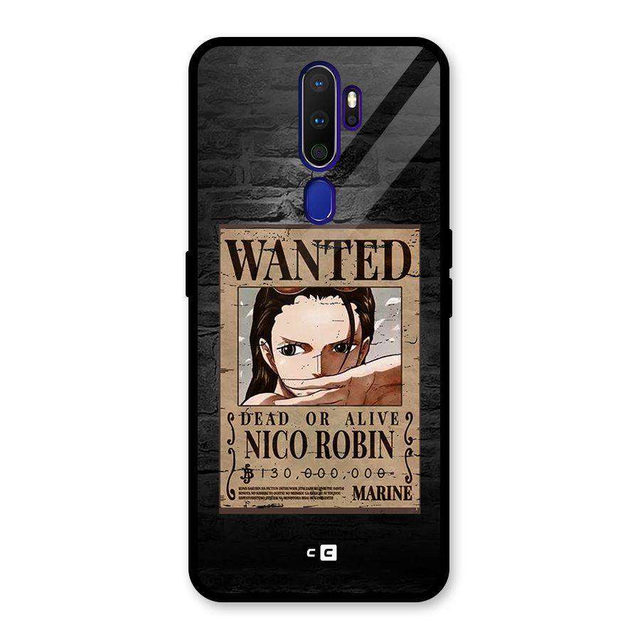 Nico Robin Wanted Glass Back Case for Oppo A9 (2020)