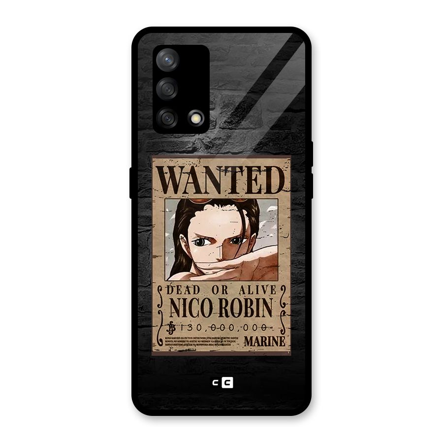 Nico Robin Wanted Glass Back Case for Oppo F19