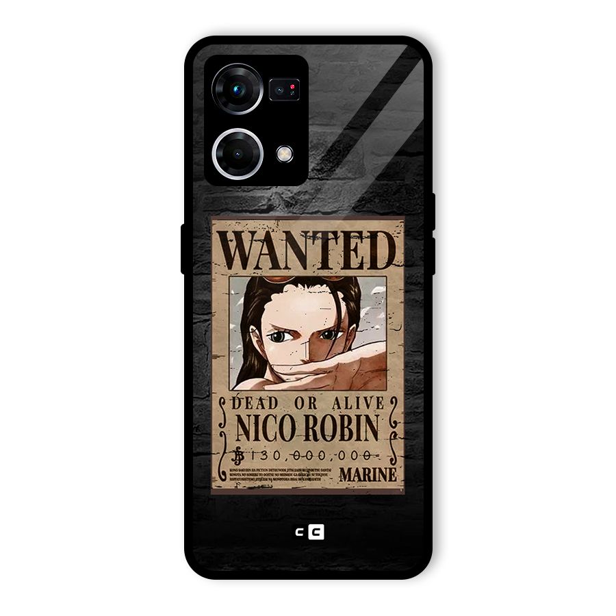 Nico Robin Wanted Glass Back Case for Oppo F21 Pro 5G