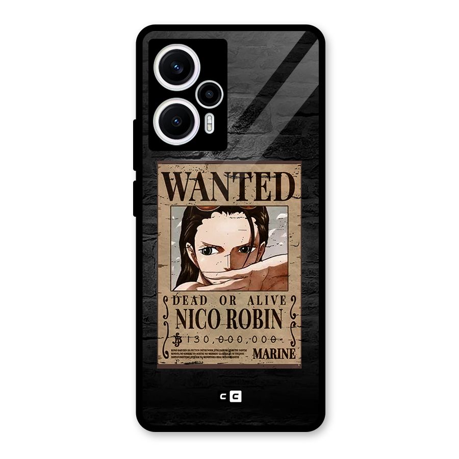 Nico Robin Wanted Glass Back Case for Poco F5