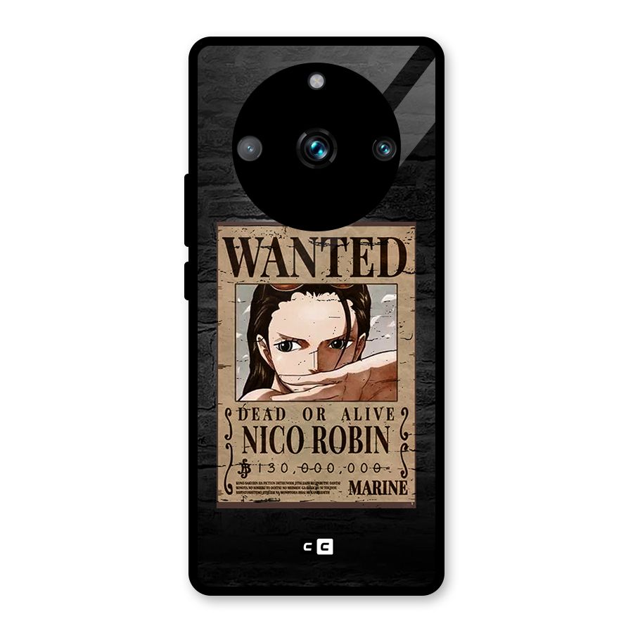 Nico Robin Wanted Glass Back Case for Realme 11 Pro Plus