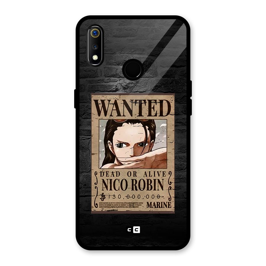 Nico Robin Wanted Glass Back Case for Realme 3i