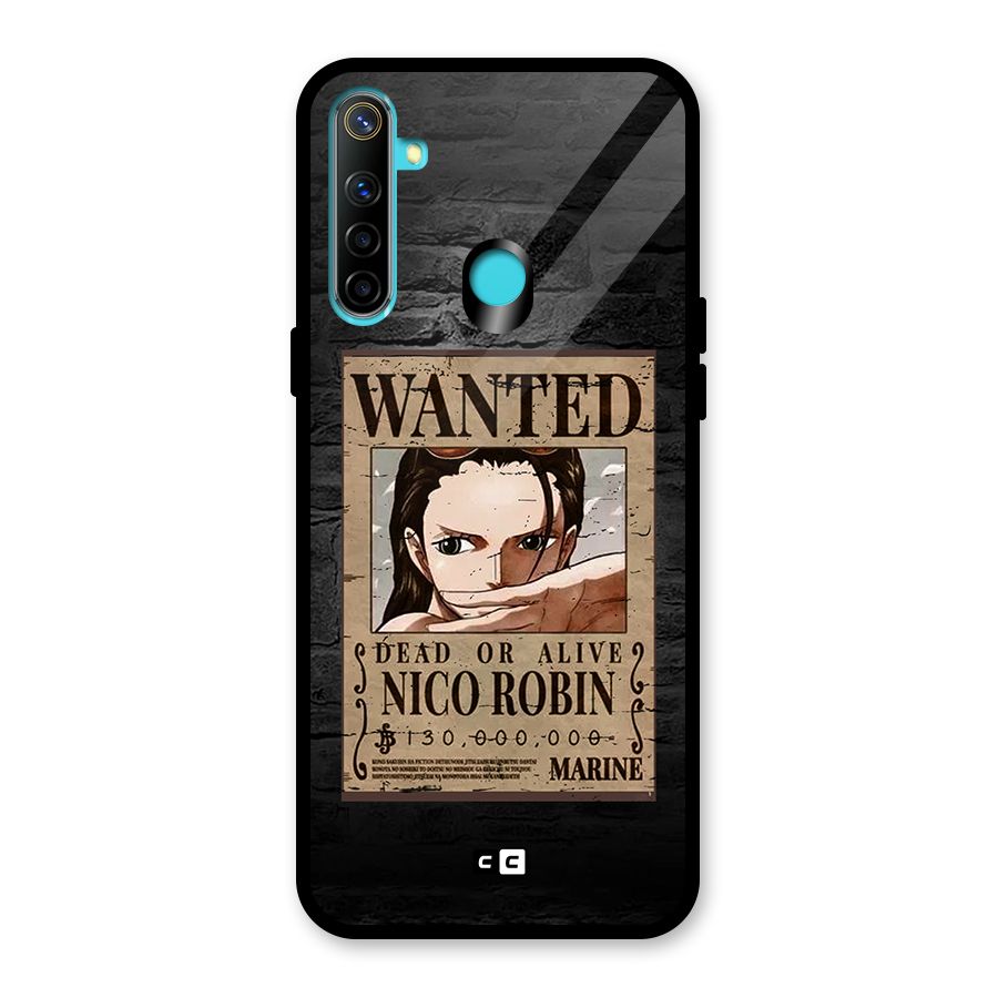 Nico Robin Wanted Glass Back Case for Realme 5