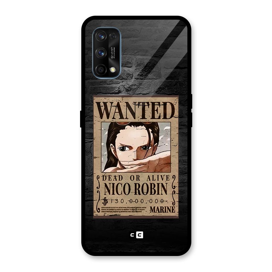 Nico Robin Wanted Glass Back Case for Realme 7 Pro