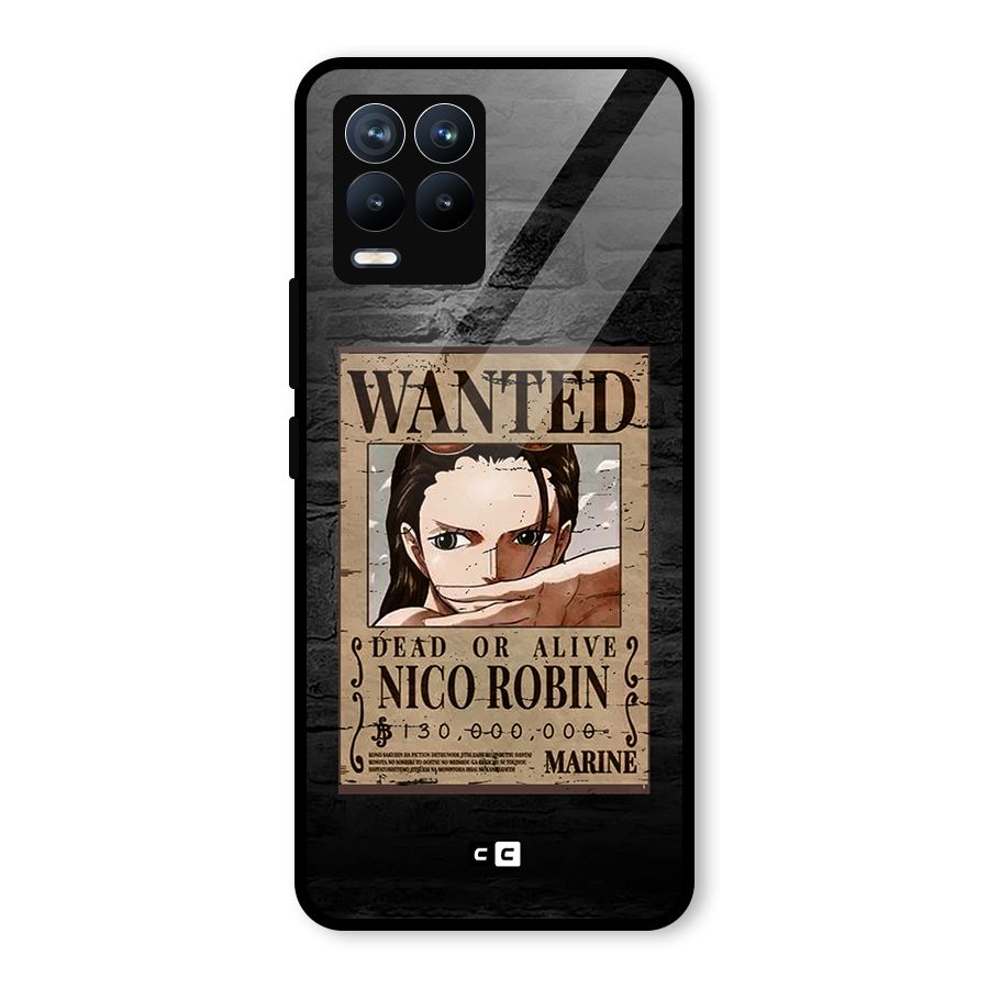 Nico Robin Wanted Glass Back Case for Realme 8