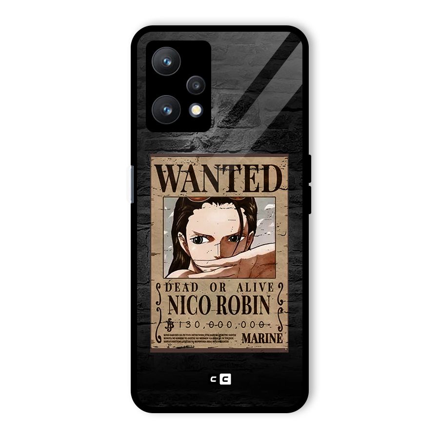 Nico Robin Wanted Glass Back Case for Realme 9 Pro 5G