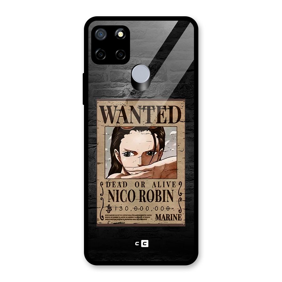 Nico Robin Wanted Glass Back Case for Realme C15