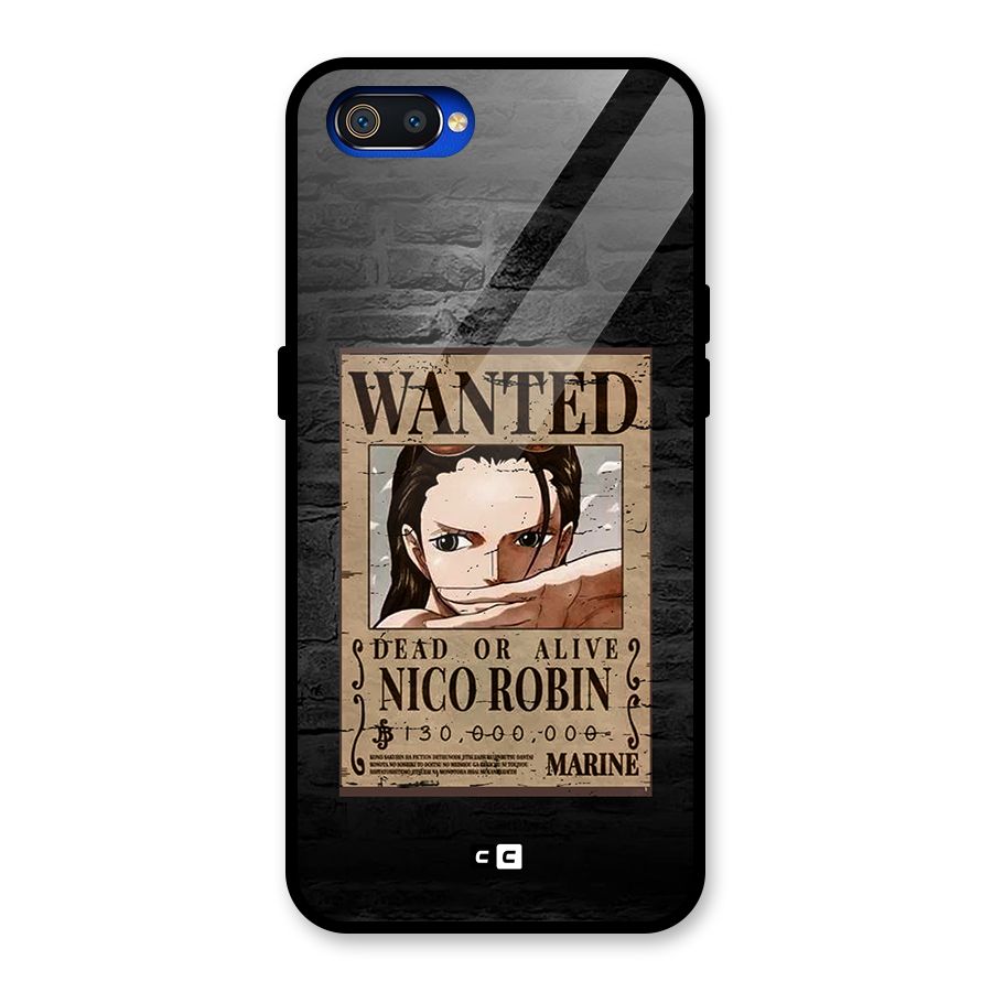 Nico Robin Wanted Glass Back Case for Realme C2