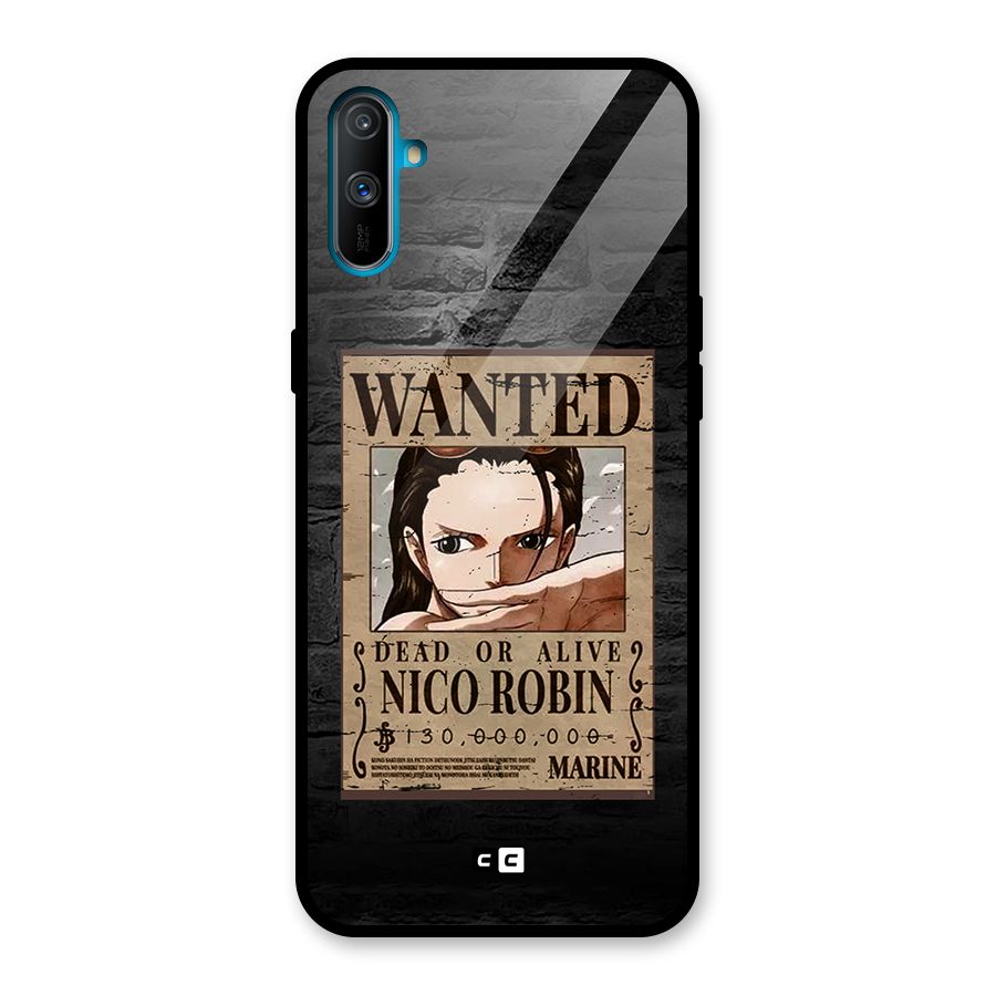 Nico Robin Wanted Glass Back Case for Realme C3