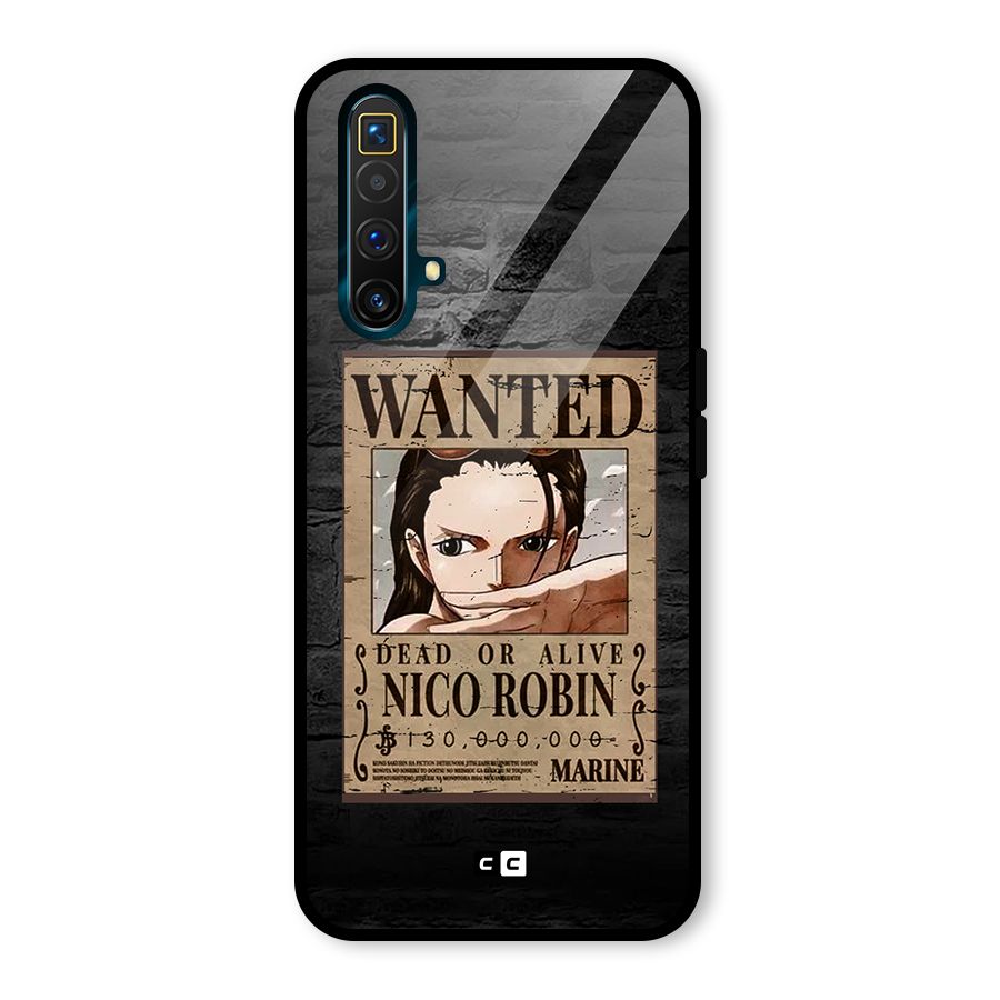 Nico Robin Wanted Glass Back Case for Realme X3