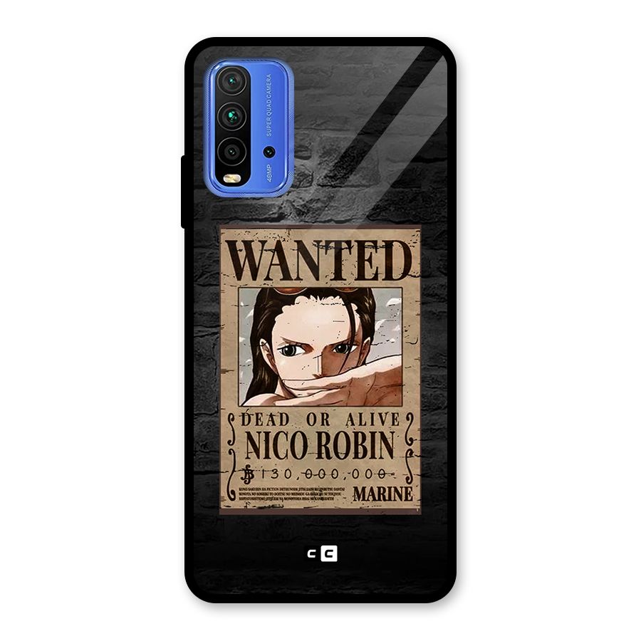 Nico Robin Wanted Glass Back Case for Redmi 9 Power