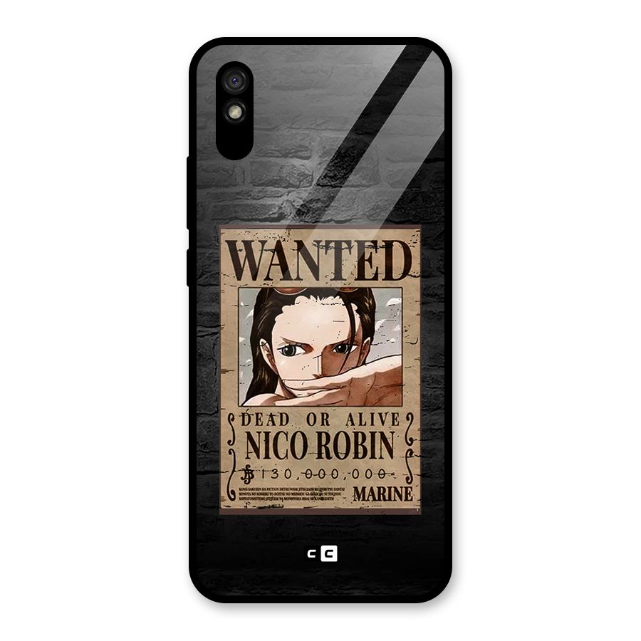 Nico Robin Wanted Glass Back Case for Redmi 9i