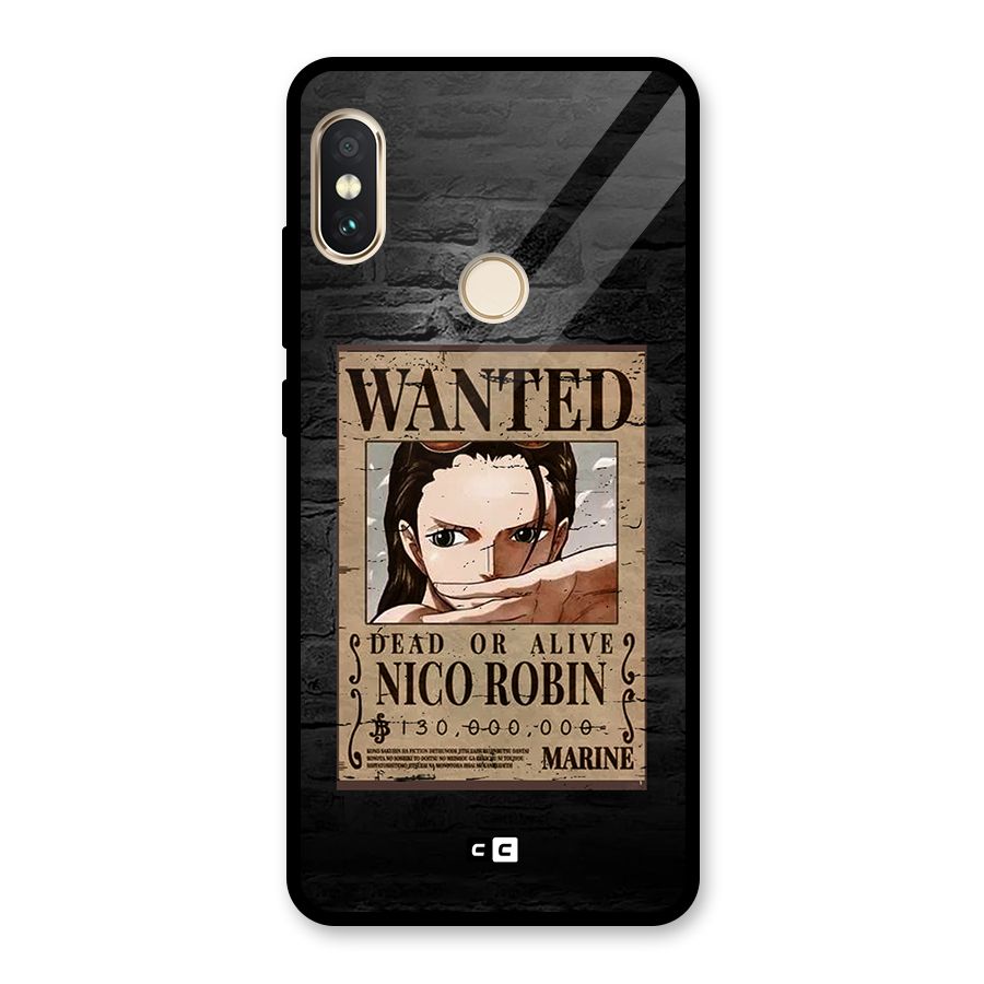 Nico Robin Wanted Glass Back Case for Redmi Note 5 Pro