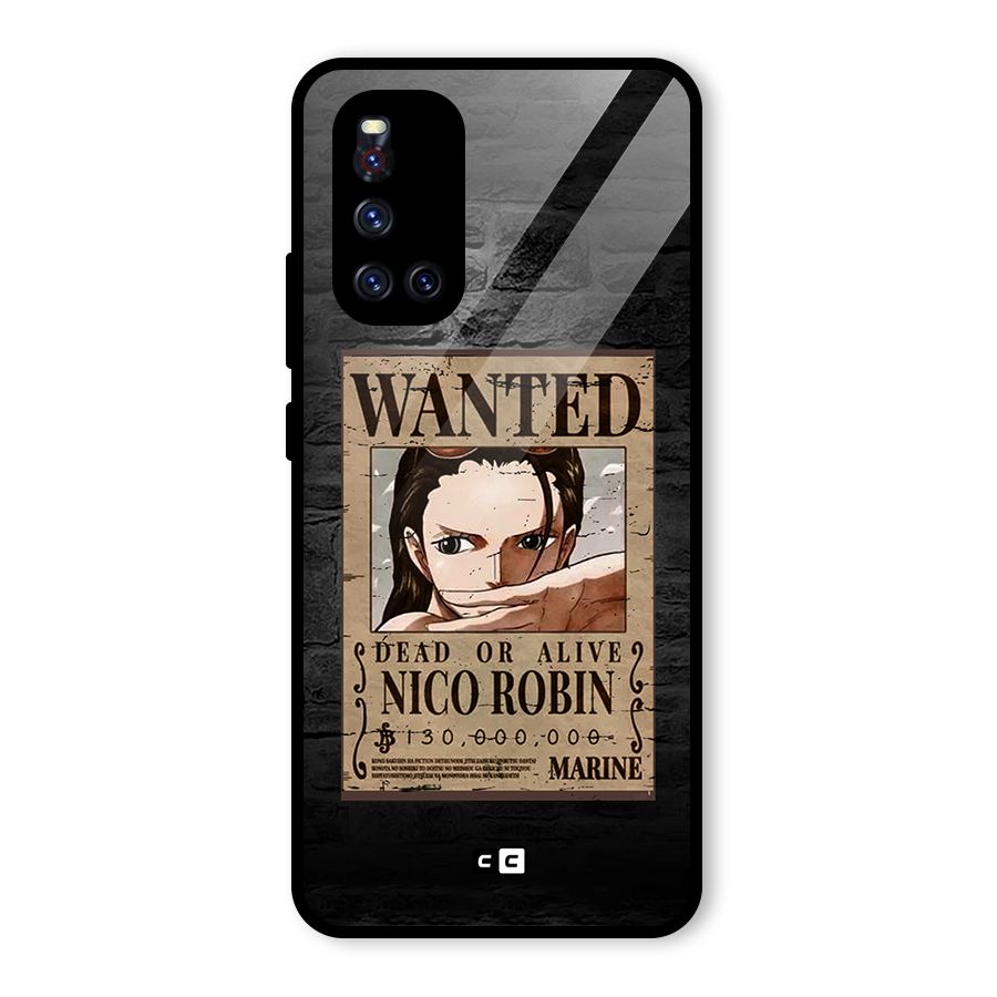 Nico Robin Wanted Glass Back Case for Vivo V19