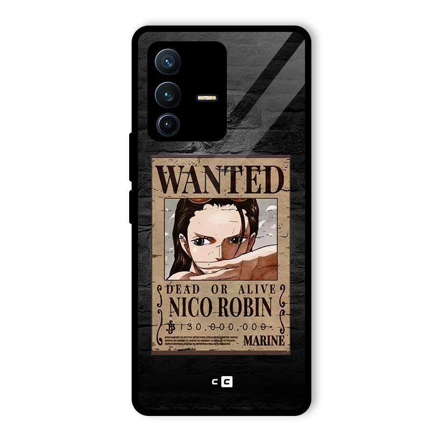 Nico Robin Wanted Glass Back Case for Vivo V23 Pro