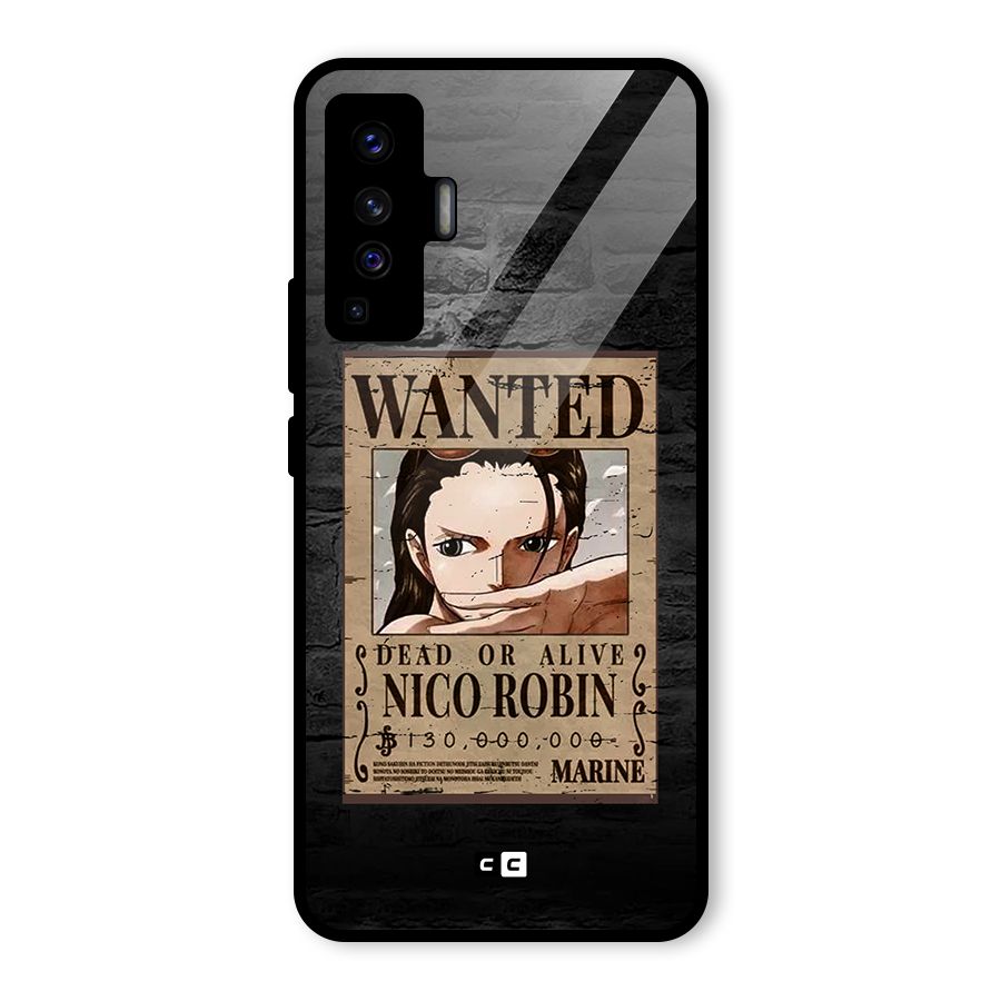 Nico Robin Wanted Glass Back Case for Vivo X50