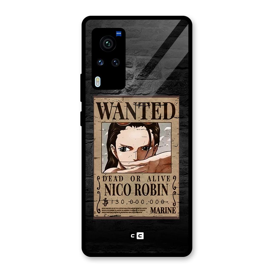 Nico Robin Wanted Glass Back Case for Vivo X60 Pro