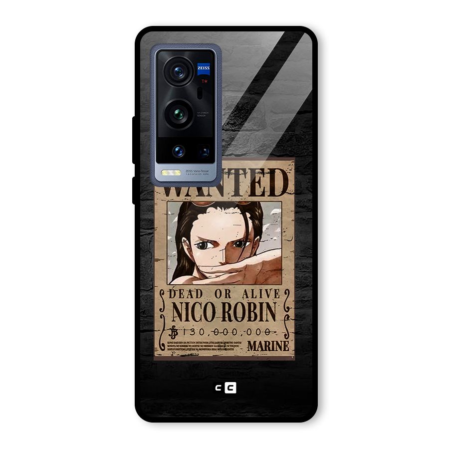 Nico Robin Wanted Glass Back Case for Vivo X60 Pro Plus