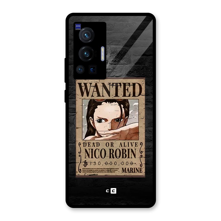 Nico Robin Wanted Glass Back Case for Vivo X70 Pro