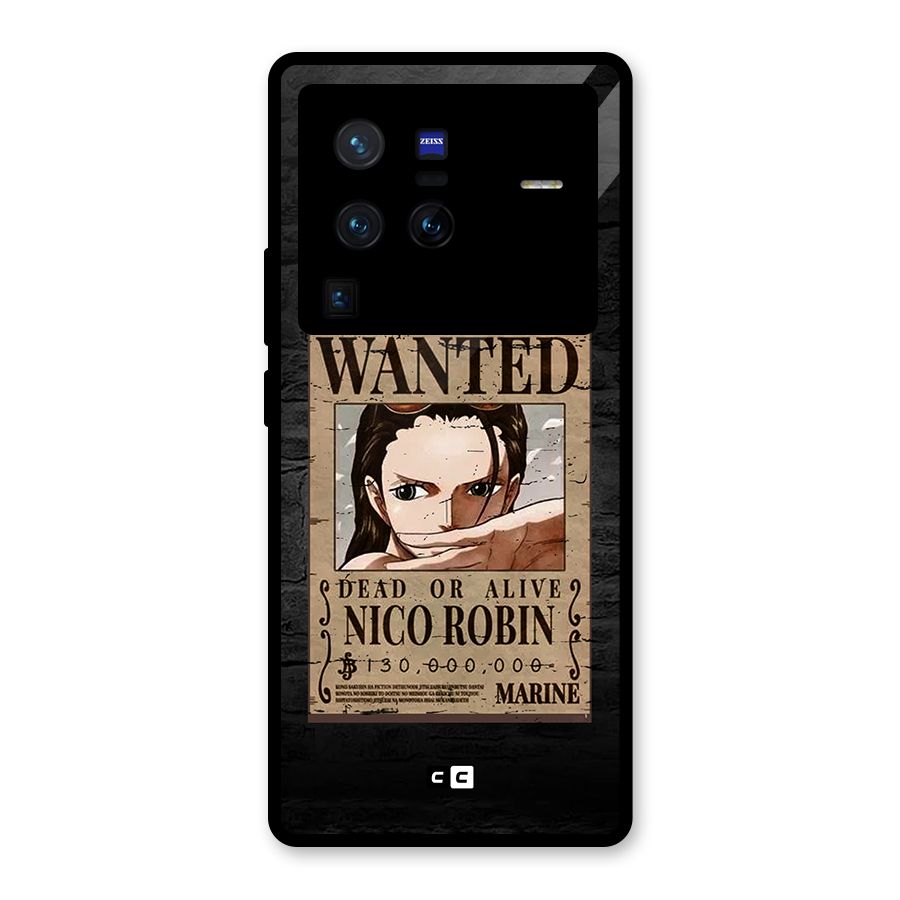 Nico Robin Wanted Glass Back Case for Vivo X80 Pro