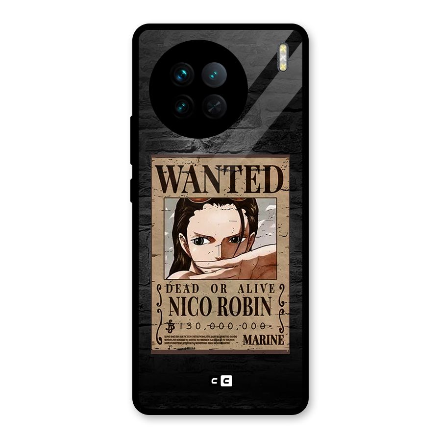 Nico Robin Wanted Glass Back Case for Vivo X90