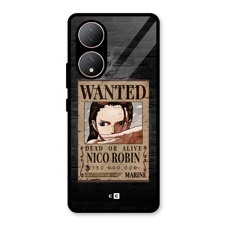 Nico Robin Wanted Glass Back Case for Vivo Y100A