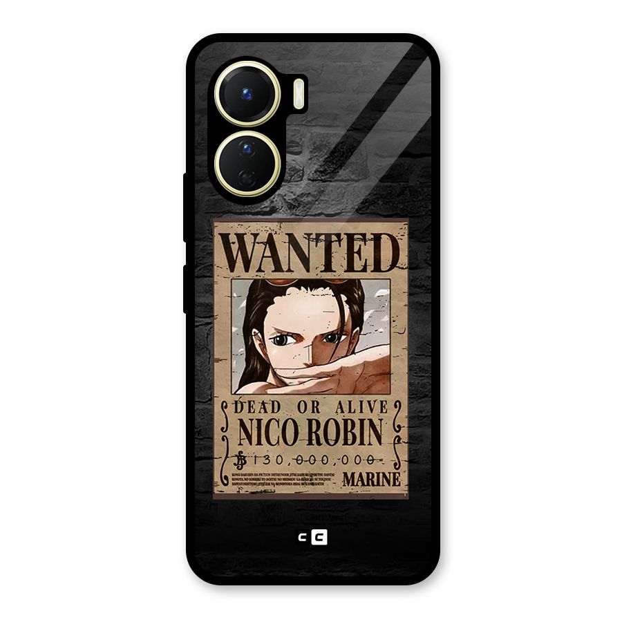 Nico Robin Wanted Glass Back Case for Vivo Y16