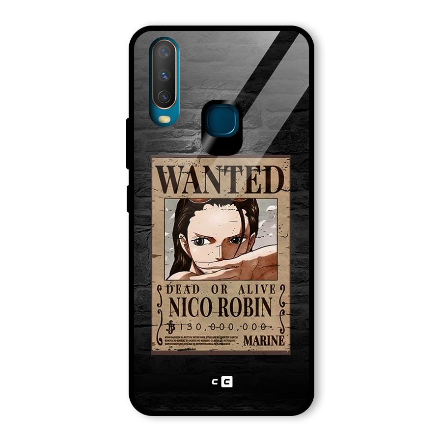 Nico Robin Wanted Glass Back Case for Vivo Y17