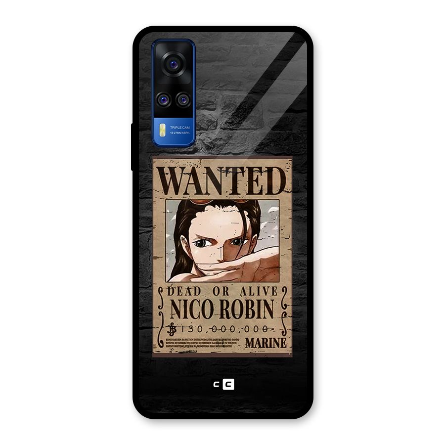 Nico Robin Wanted Glass Back Case for Vivo Y31