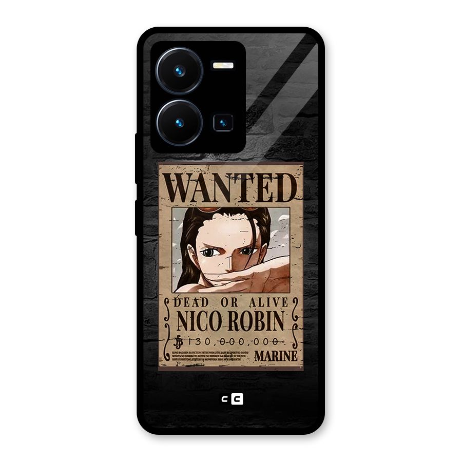 Nico Robin Wanted Glass Back Case for Vivo Y35