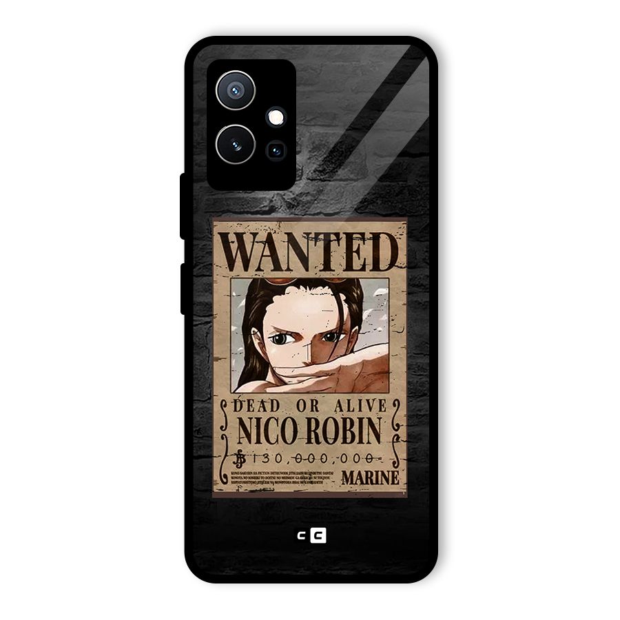 Nico Robin Wanted Glass Back Case for Vivo Y75 5G