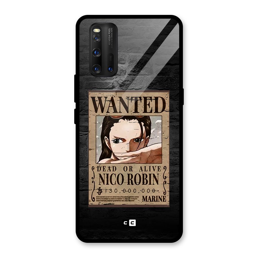 Nico Robin Wanted Glass Back Case for Vivo iQOO 3