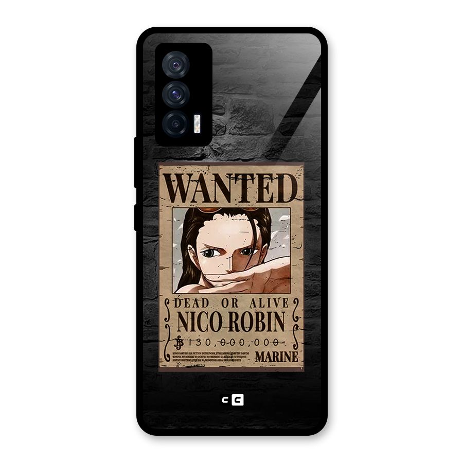 Nico Robin Wanted Glass Back Case for Vivo iQOO 7 5G