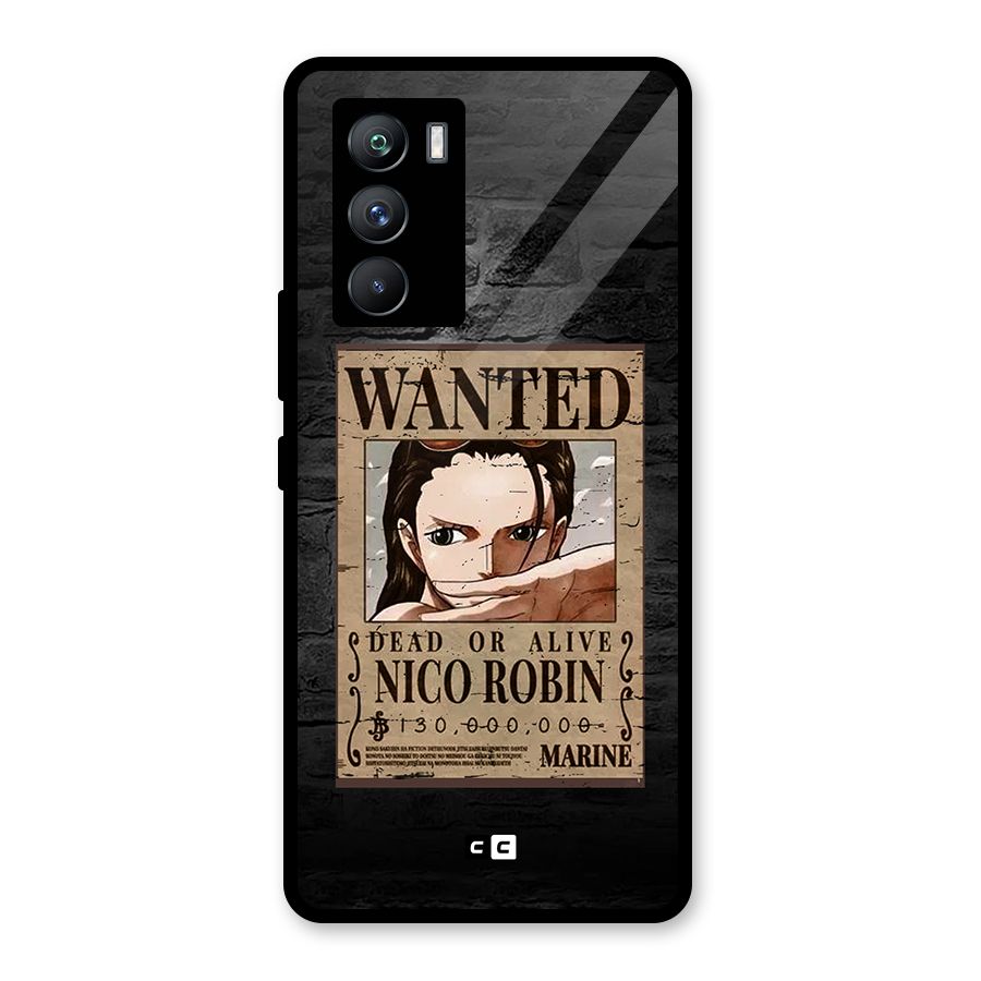 Nico Robin Wanted Glass Back Case for Vivo iQOO 9 SE