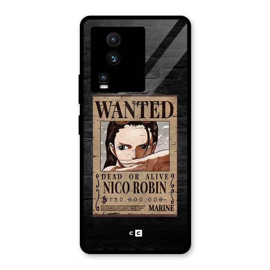 Nico Robin Wanted Glass Back Case for Vivo iQOO Neo 7 Pro