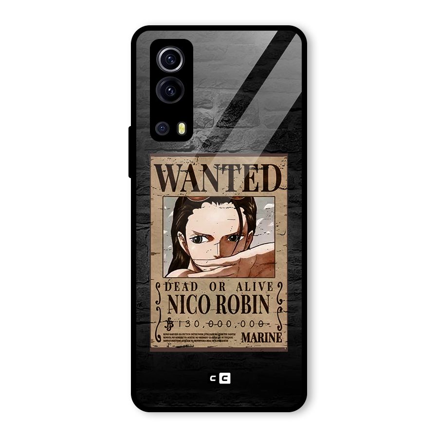 Nico Robin Wanted Glass Back Case for Vivo iQOO Z3