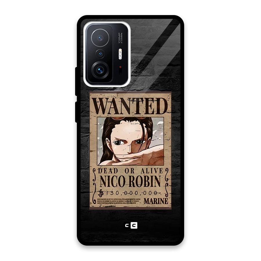 Nico Robin Wanted Glass Back Case for Xiaomi 11T Pro