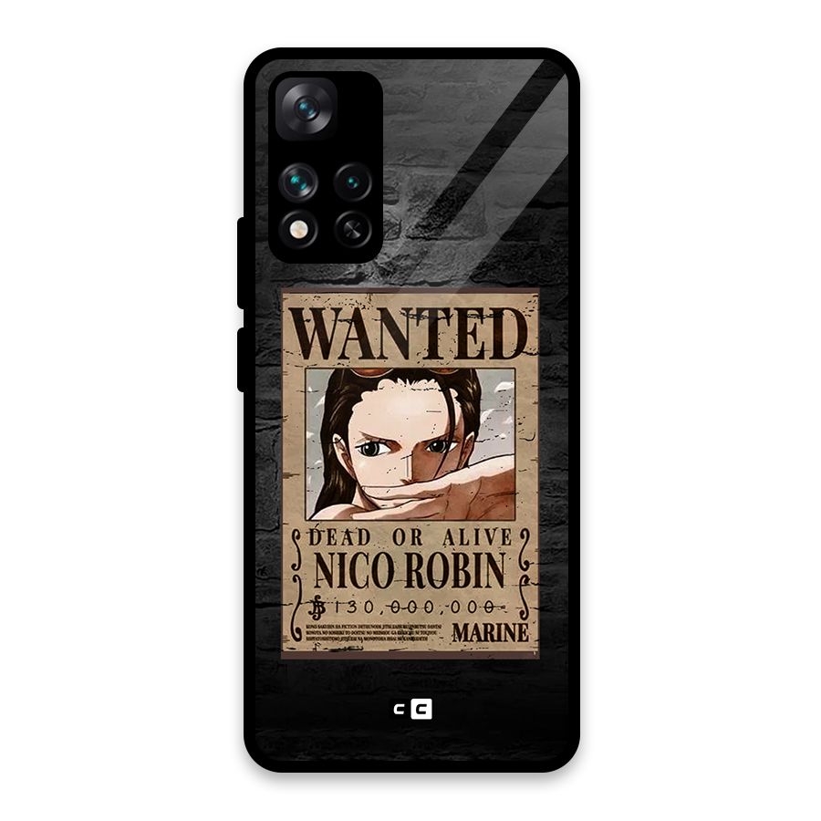 Nico Robin Wanted Glass Back Case for Xiaomi 11i HyperCharge 5G