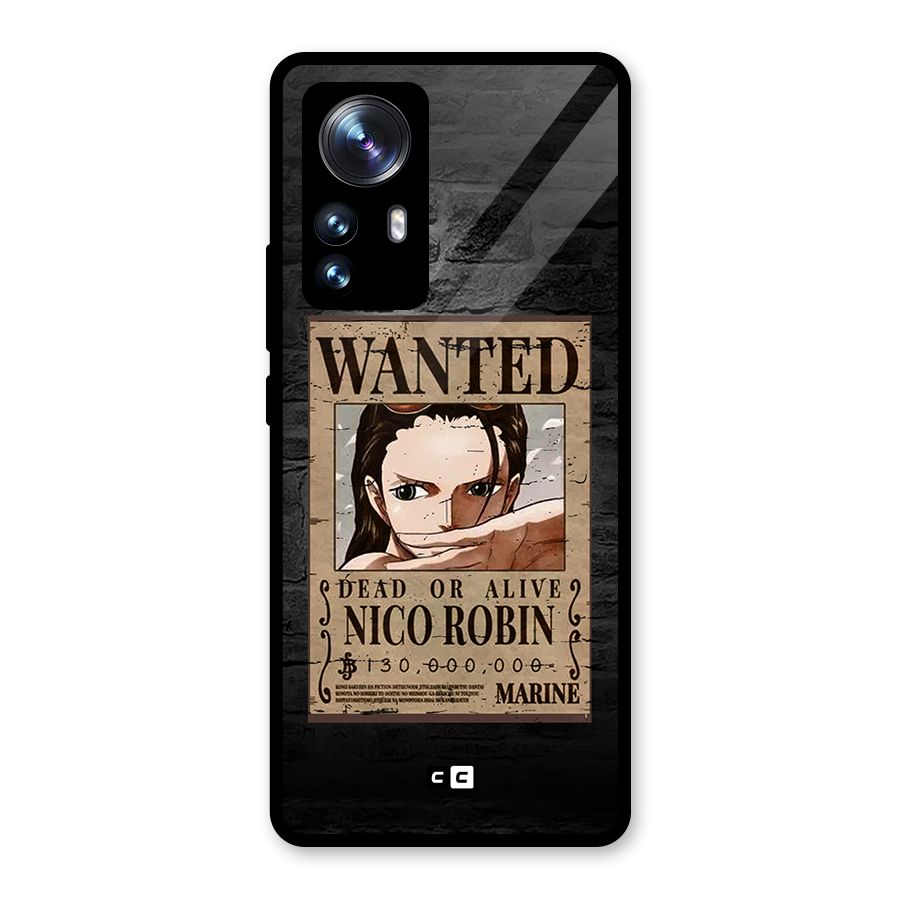 Nico Robin Wanted Glass Back Case for Xiaomi 12 Pro