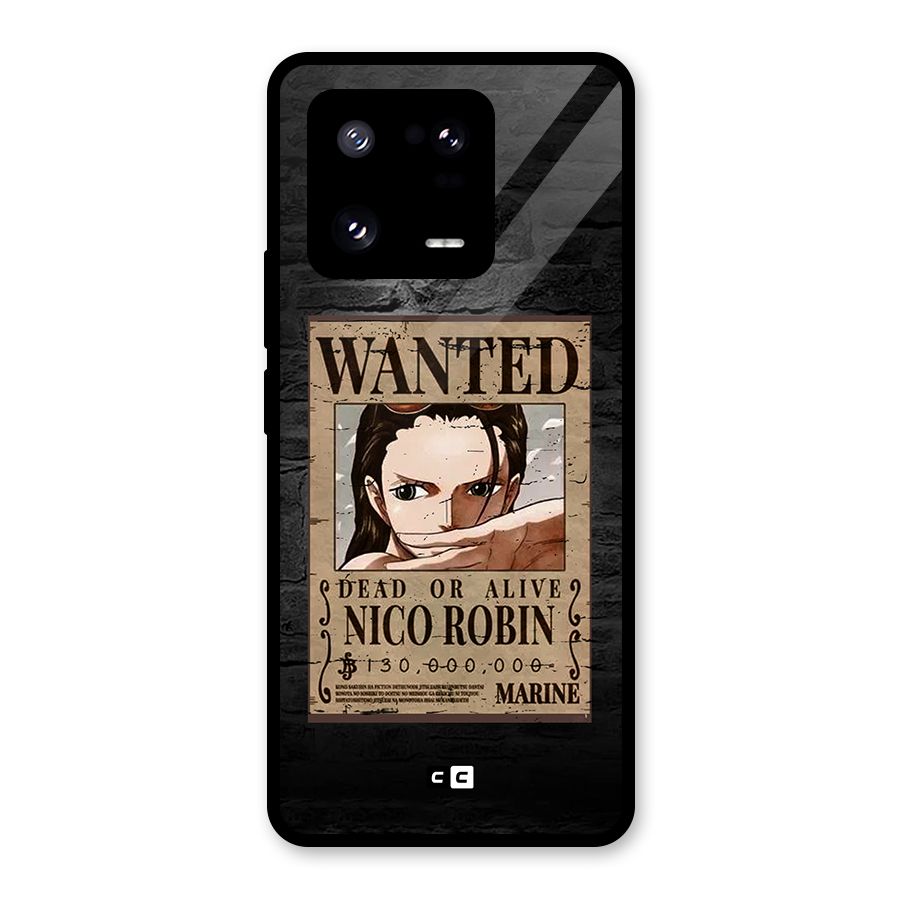 Nico Robin Wanted Glass Back Case for Xiaomi 13 Pro