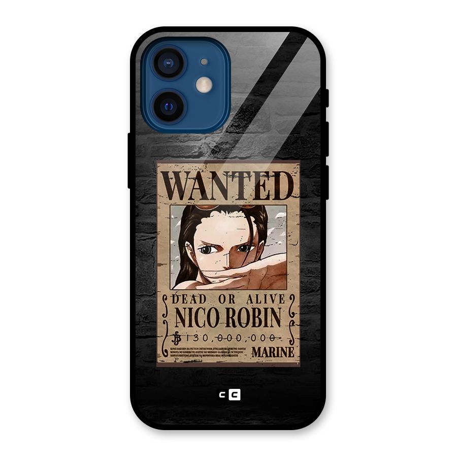 Nico Robin Wanted Glass Back Case for iPhone 12 Mini