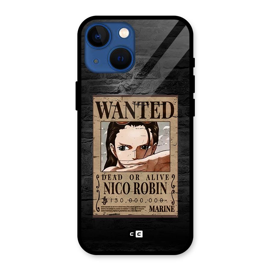 Nico Robin Wanted Glass Back Case for iPhone 13 Mini